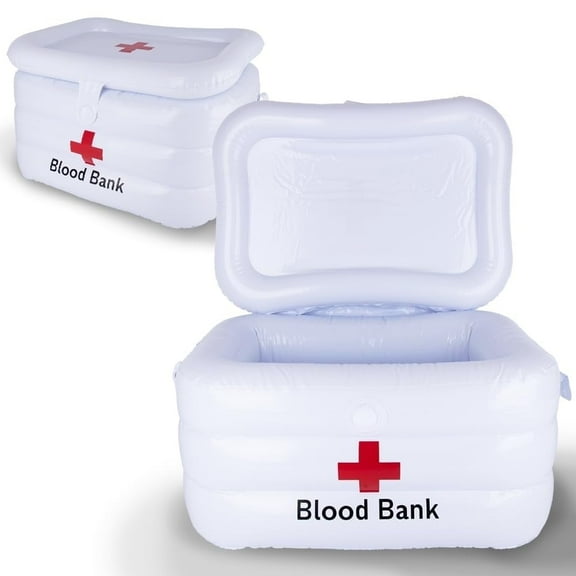 ArtCreativity Halloween Inflatable Drink Cooler – Hospital-Inspired 23" Cooler for Parties, Chills Drinks & Snacks, Indoor Outdoor Party Decor