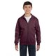 thumbnail image 1 of Jóvenes 7.8 oz. Sudadera con capucha y cremallera completa EcoSmart® 50/50 GRANATE XL hanes P480, 1 of 1