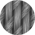 thumbnail image 1 of Ahgly Company Machine Washable Indoor Round Transitional Black Area Rugs, 4' Round, 1 of 7