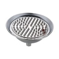 thumbnail image 1 of Cabezal de ducha de 8 pulgadas, resistente, de silicona, para baño, boquilla de repuesto, estilo retro. cromo, 1 of 9