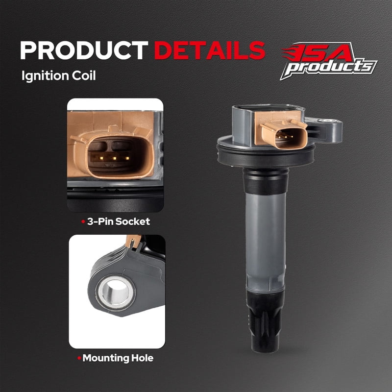 Set of 6 ISA Ignition Coil Compatible with 2015-2017 Ford Expedition 2013-2019 Ford Explorer 2011-2016 Ford F-150 2013-2019 Ford Flex V6 3.5L Replacement for C1814 DG549 UF646