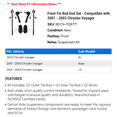 thumbnail image 2 of Front Tie Rod End Set - Compatible with 2001 - 2003 Chrysler Voyager 2002, 2 of 2