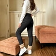 thumbnail image 2 of Fancifize Fleece Lined Leggings for Girls High Waist Cotton Blend Legging Pants Winter Thermal Yoga Tights, 2-15 Years, 2 of 6