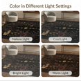 thumbnail image 7 of ODIKA 8'x10' Washable Area Rug Black Gold Celestial Garden Ornate Design Elegant Floral and Moon Phases Motif for Dining Room, Large Office, Lounge, Non-Slip Chair-Friendly Mat, 7 of 7