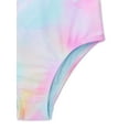 Wonder Nation Girls Unicorn Tie Dye OnePiece Swimsuit with UPF 50