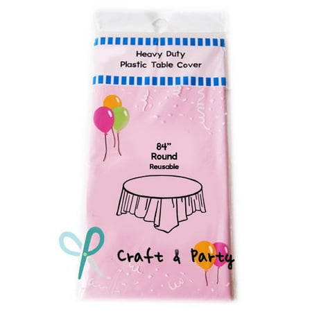 

HeavyDuty Plastic Table Covers TABLECLOTH (Reusable) in 24 colors and 2 Size!!