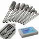 thumbnail image 1 of 8pcs 1/4 Brocas de Doble Corte Rotatorio Herramientas Eléctricas Suministros de Trabajo, 1 of 8