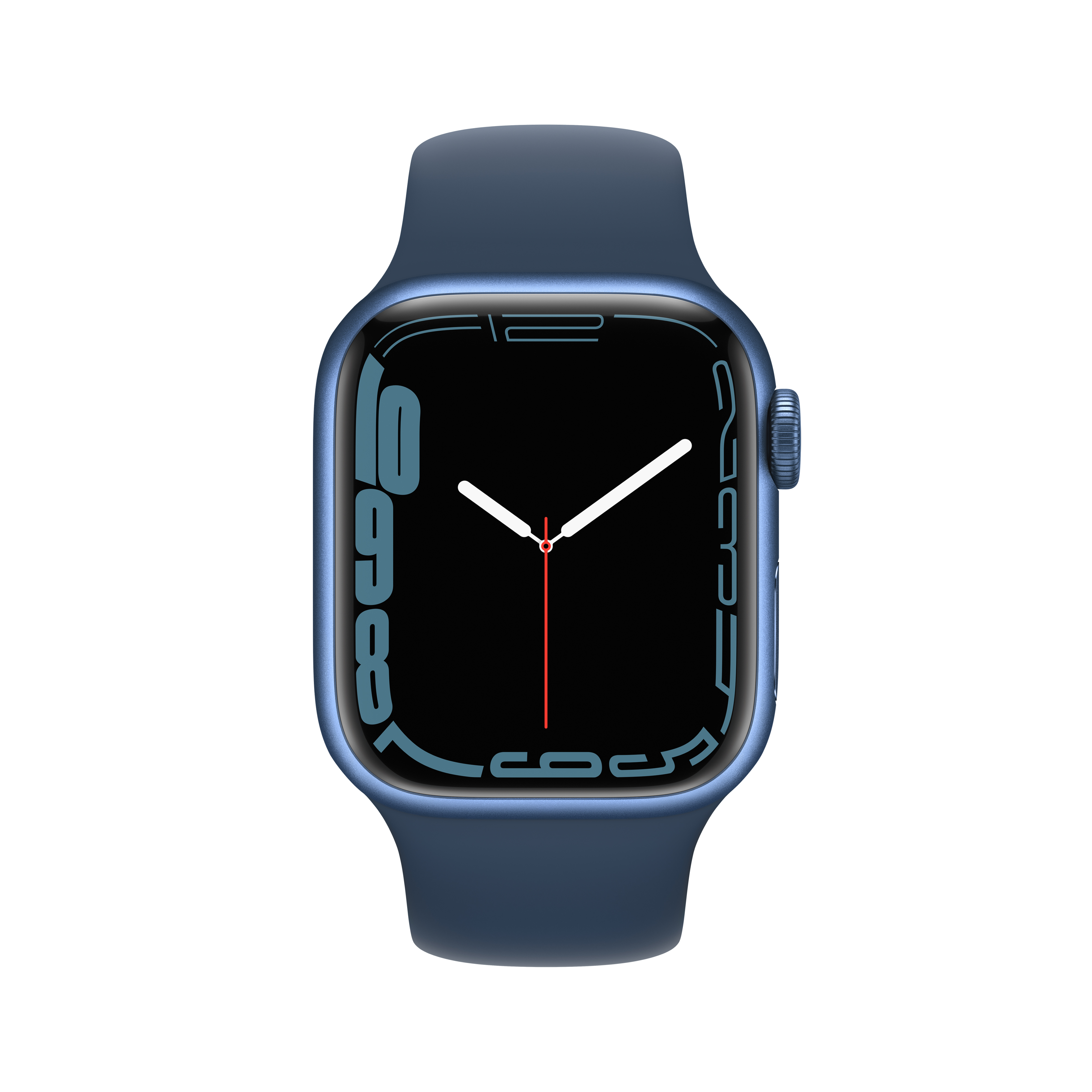 Apple Watch Series 7 GPS, 41mm Blue Aluminum Case with Abyss Blue Sport Band - Regular - image 5 of 9
