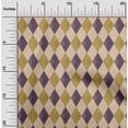 thumbnail image 2 of oneOone Cotton Poplin Light Brown2 Fabric Check Argyle Fabric For Sewing Printed Craft Fabric By The Yard 56 Inch Wide, 2 of 5