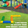 thumbnail image 4 of Sunny & Fun Interlocking Stepping Boards W/Rubber Grip Obstacle Course for Child - Set of 8, 4 of 7