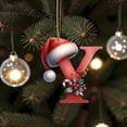 thumbnail image 4 of Home Decor 26 Christmas Letter Decorations A To Z (without H And V) Hanging Christmas Tree Pendant Alphabet Letters Named Alphabet Decorations Christmas Tree Decorations, 4 of 4