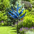 thumbnail image 3 of Turbina eólica de jardín | Spinner dinámico de jardín de hierro forjado 3D | Molino de viento giratorio de 360 grados para exteriores para balcones, porches, patios, jardines, 3 of 5