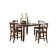 thumbnail image 1 of Topline Home Furnishings Burnish Espresso 5pc Counter-height Dining Set, 1 of 9