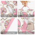 thumbnail image 6 of Pink Football Toddler Nap Mats for Kids Preschool,Sleeping Mat Bag or Kids,Toddler Sleeping Bag,Toddler Nap Mat or Daycare, 6 of 6