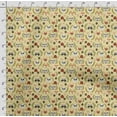 thumbnail image 4 of Soimoi Llama Alpaca Print,Cotton Poplin, Sewing Fabric Sold by The Yard 42 Inch Wide,Sewing Craft Quilting/Quilt Making Fabric, Yellow, 4 of 5