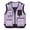Purple, variant on WIZUTIZ Men's Utility Vest Solid Color V-Neck Sleeveless Multi-Pocket Zipper Closure Breathable Lightweight Outdoor Travel Work Photo Vest