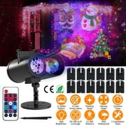 12 Patterns LED Projector Lights iMounTEK IP65 Waterproof Ocean Wave Projector Light with Remote Control Timer for Christmas Halloween Festival Wedding Party Decoration
