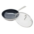 thumbnail image 5 of Round Sanding Traditional Wok Sturdy and Durable Frying Pan with Lid, About 5L, 5 of 21