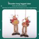 thumbnail image 4 of Ounissouiy Colgantes de Navidad Interesante Hogar Adorable Escena Diseño Elk En Forma de Navidad Colgante Decoración Prop Festival Adorno Kits de decoración para fiestas Patrón de corazón, 4 of 6