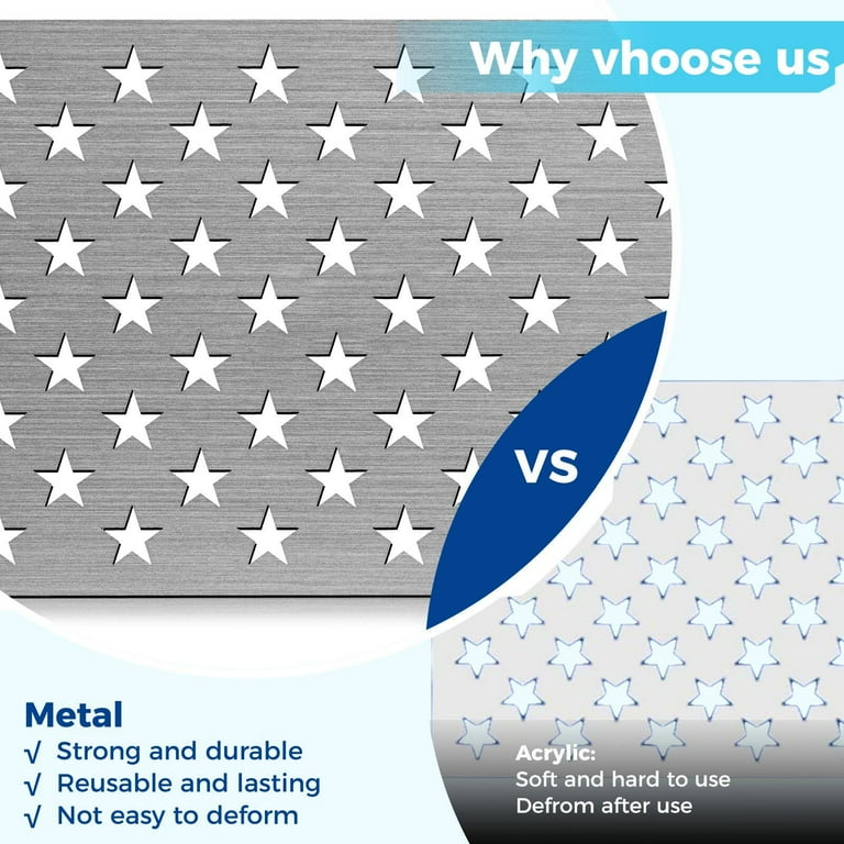 10x15in American Flag 50 Star Stencil Template, Stainless Steel Large Metal Stencil Template for Painting on Wood Fabric Paper Walls Art - Walmart.com 10x15in-american-flag-50-star-stencil-template-stainless-steel-large-metal-stencil-template-for-painting-on-wood-fabric-paper-walls-art-walmart-com