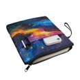 thumbnail image 3 of HELLHERO Galaxy Nebula Art Polyester Tote Bags for Reader Vintage for Hardcover Books Washable, 3 of 8