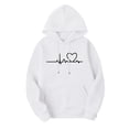 thumbnail image 4 of CQONEPT Womens Fleece Lined Hooded Swetashirts Print Long Sleeve Pullovers Tops Casual Fall Winter Clothes with Pockets White M, 4 of 7