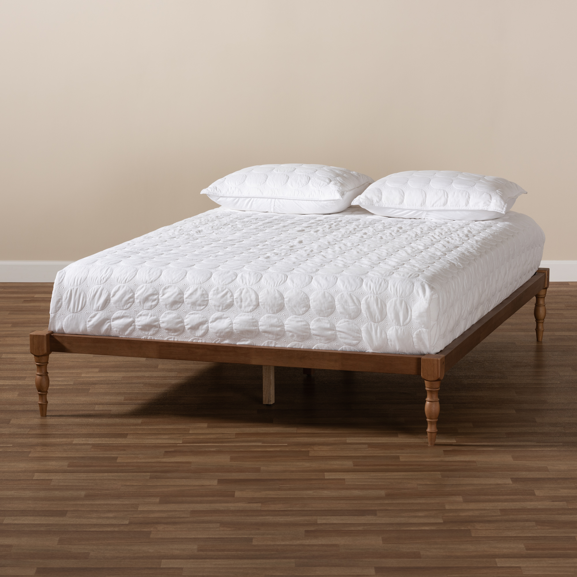 Baxton Studio Iseline Modern and Contemporary Walnut Brown Finished Wood Full Size Platform Bed Frame - image 5 of 9