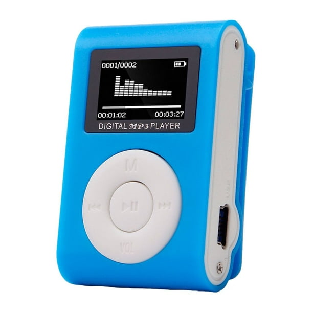 Zo veel ballet Uitgaand Mini MP3 Player Portable Clip Music Player USB LCD Screen Support Micro SD  TF Card Running Sport - Walmart.com
