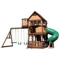 Backyard Discovery Skyfort with Tube Slide Swing Set