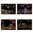 thumbnail image 5 of Scratch Painting Kits for Adult Kids Scratch Paperboard City Night Landscape Scratching Art Painting Kits Great Gift, 5 of 8