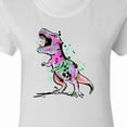 thumbnail image 4 of Inktastic Graffiti Paint Splatter T-rex Women's T-Shirt, 4 of 5