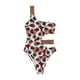 thumbnail image 1 of Gibobby Traje de baño de una pieza Traje de baño sin espalda sexy con estampado retro hueco de una correa de hombro de verano para mujer(Café,CH), 1 of 4