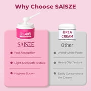 SAISZE 40% Urea Foot Cream, Deep Moisturizing Callus Softening Cream for Dry Rough Feet & Hands, 5.3 oz