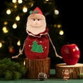 thumbnail image 1 of Suministros de decoración navideña Bolsas de lino con forma de manzana Bolsas para dulces Bolsas de regalo con estampado de dibujos animados Bolsas navideñas Bolsas de almacenamiento Akmoler, 1 of 7