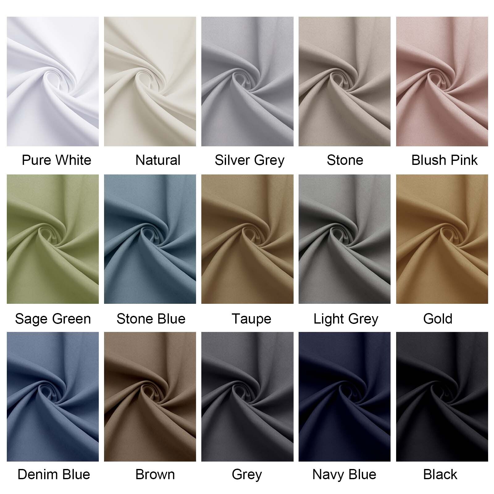 Patin Blackout Curtains 2-Pack, 40" x 54", Black photo 5