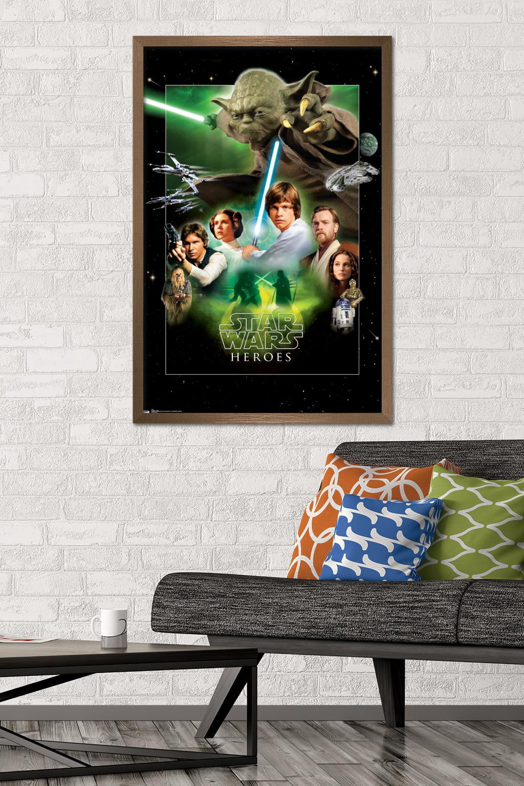 Star Wars: Saga - Heroes 24.25" x 35.75" Framed Poster, by Trends International