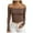 Z02-Brown, variant on COMVALUE Button Down Shirts for Women 2026 Oversized Long Sleeve Collar Boyfriend Shirt Cotton Gauze Tops Dressy Casual Blouse (Green, S)