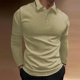 thumbnail image 1 of pstuiky camisas de manga larga para hombre, Camisa de golf de manga larga con botones deportivos, informal, con cuello alto y barra vertical para hombre camisetas de hombre l, 1 of 6