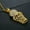 Gold, variant on Men's Hip Hop Fashion Iced Basketball Bling Necklace-Gold