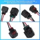 thumbnail image 5 of Conector del resistor del motor del ventilador HVAC Unique Bargains para FORD, LINCOLN y MERCURY con terminales 9U2Z14S411LB/WPT-1361, 5 of 7