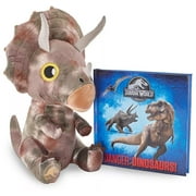 Jurassic World Triceratops Book and Plush Bundle