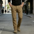 thumbnail image 5 of Hurxie Work Pants for Mens Ripstop Cargo Pants Breathable Cargo Hiking Pants with Multi Pockets Khaki,3XL, 5 of 7