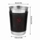 thumbnail image 2 of 4 Pack Mini Mugs Stackable Stainless Steel Mugs Outdoor Travel Camping Mugs With Leather Case, 2 of 5