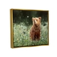 thumbnail image 3 of Stupell Industries Bear & Butterfly in Meadow Animals & Insects Photography Gold Floater Framed Art Print Wall Art, 31 x 25, 3 of 9