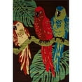thumbnail image 1 of Art Carpet 841864117929 3 x 4 ft. Antigua Collection Parrots Woven Area Rug, Brown, 1 of 1