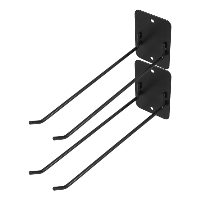 KAKOWELY tools storage hook 2 Pcs Wall Mount Spade Hook Metal Storage Organizer For Garage Tools And Yard Tool Organization Tools Storage Hook Garage Tools Hook