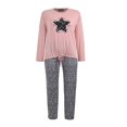 thumbnail image 1 of Pijama Secret Treasures Jr Talla 42 Manga Larga Lisa y Jaspeada con Estrellas Rosa, 1 of 4