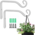 thumbnail image 1 of Gancho de pared de metal decorativo de primera calidad de 2 pulgadas, colgador de plantas para interiores y exteriores, gancho de soporte de jardinería colgante rústico, para jardineras, para jardiner Feliz Sencillez, 1 of 5