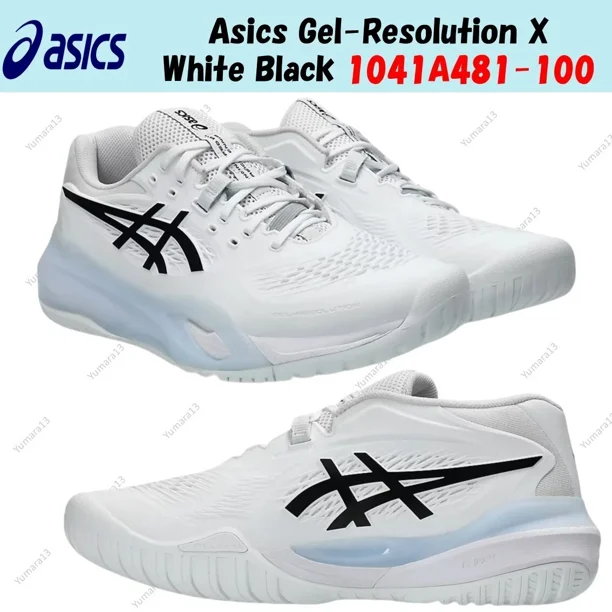 Asics Gel-Resolution X White Black 1041A481-100 Men's Size