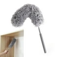 UltraLong Retractable Dust Collector Microfiber Brush Stainless Steel Arbitrary Folding Space